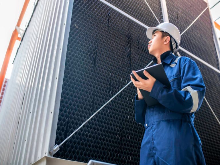 Cooling tower maintenance